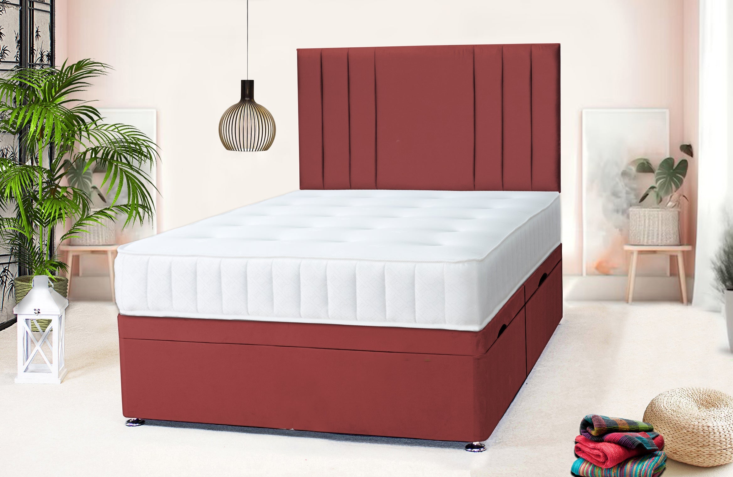 Ottoman Divan Bed Base & Wispa Headboard