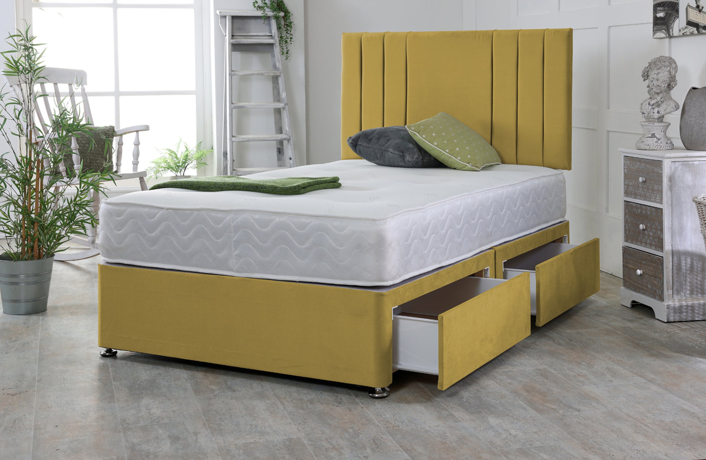 Wispa Divan Bed Base Set with Headboard