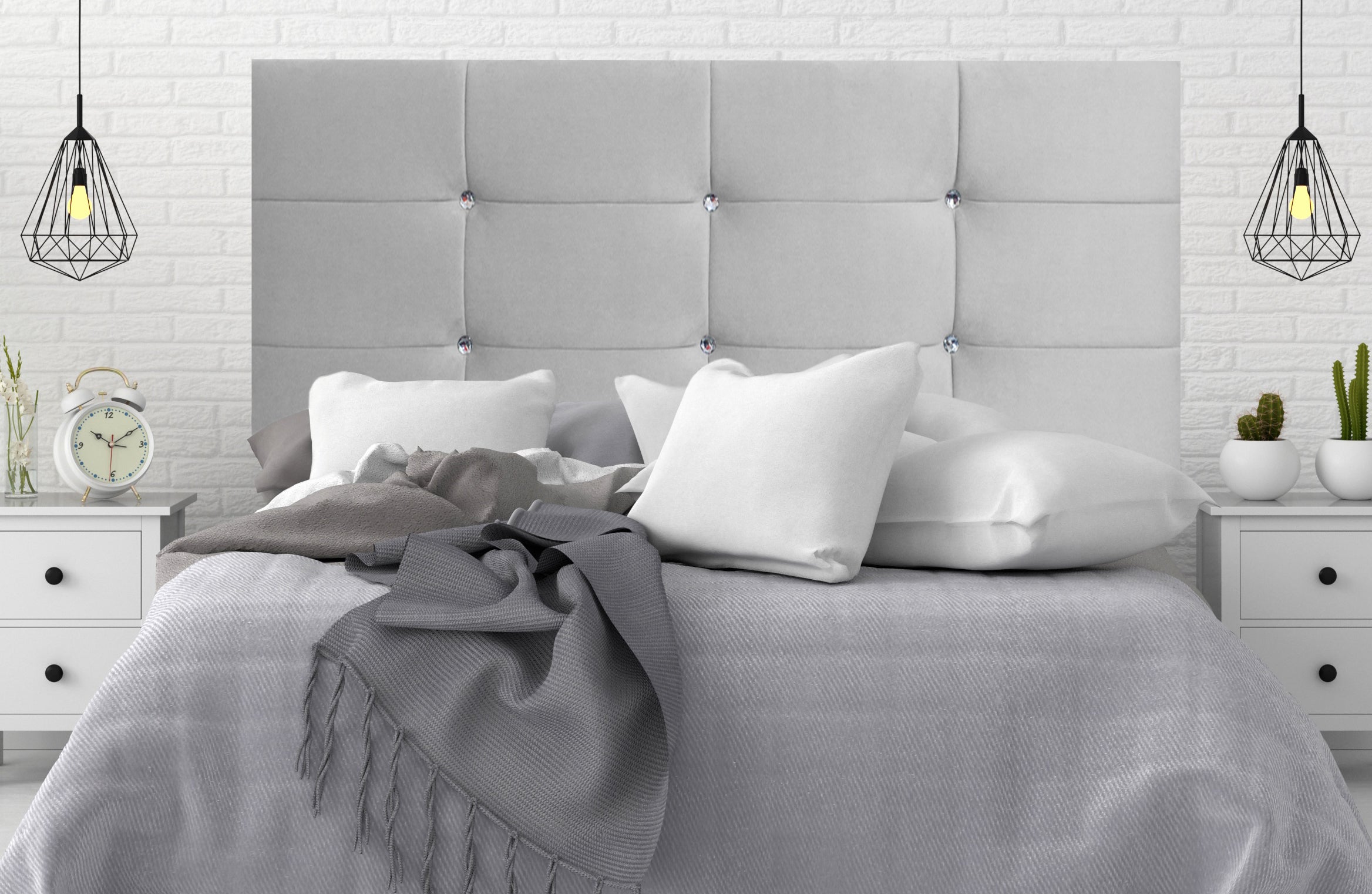 Cube Upholstered Headboard