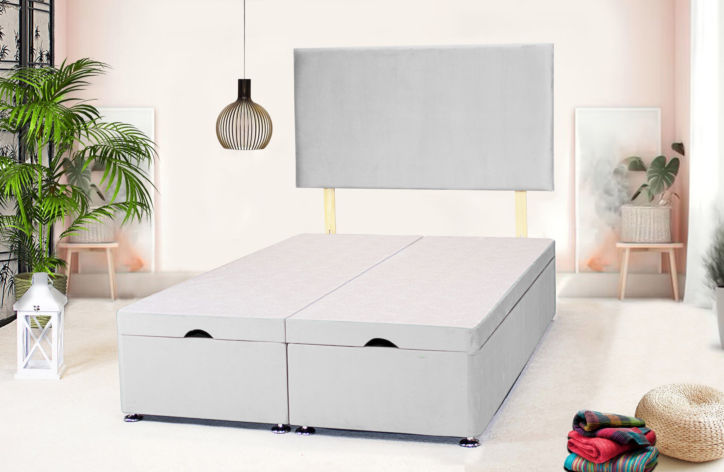 Ottoman Divan Bed Base & Plain Headboard