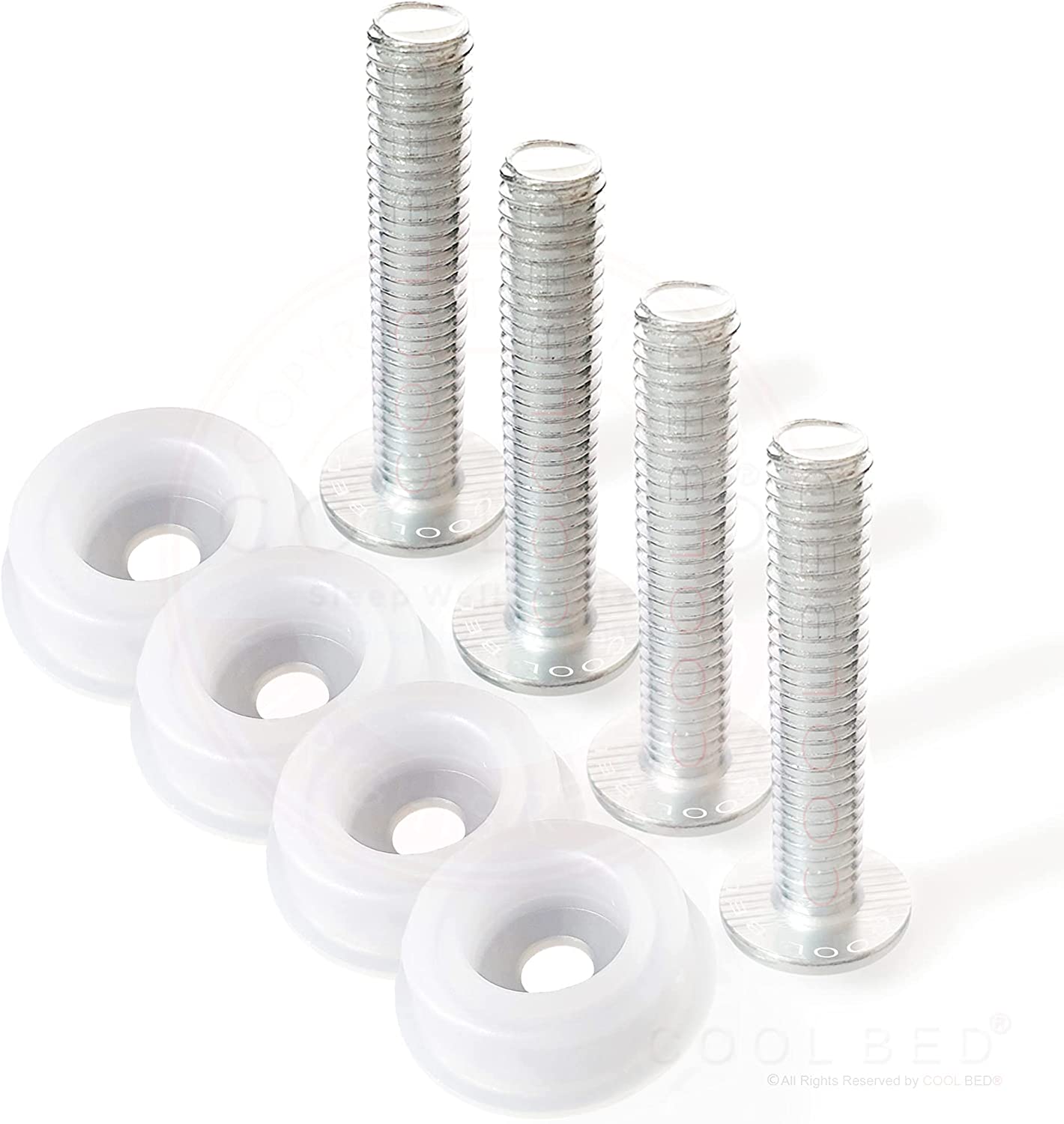 M8 x 50mm Headboard Bolts Screw and Washers