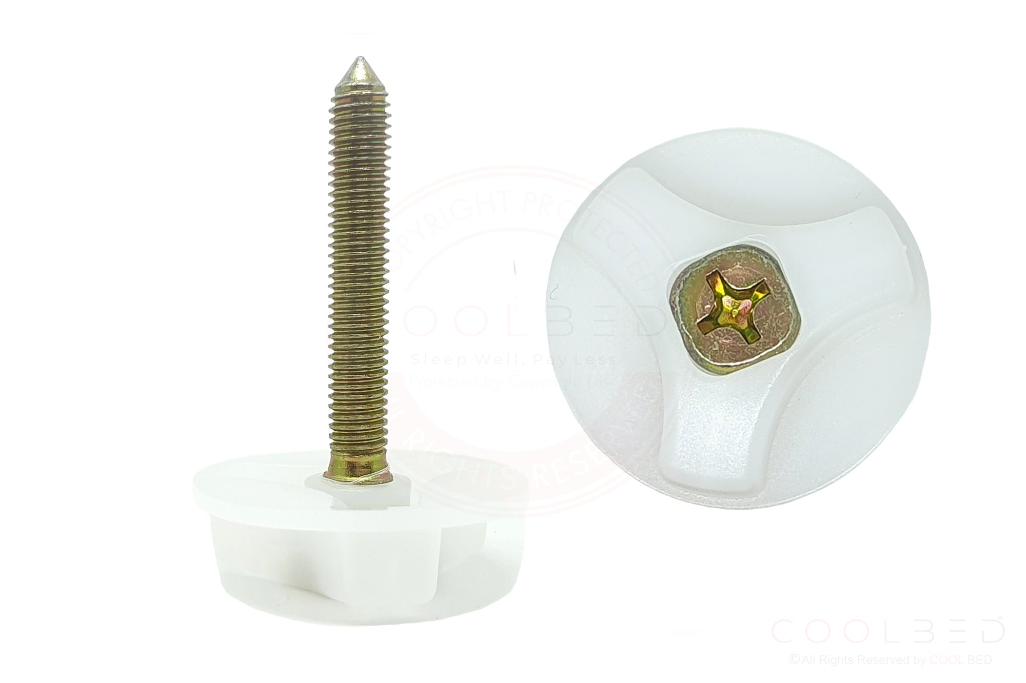 M8 Headboard Bolts Screw With Fitted Washers