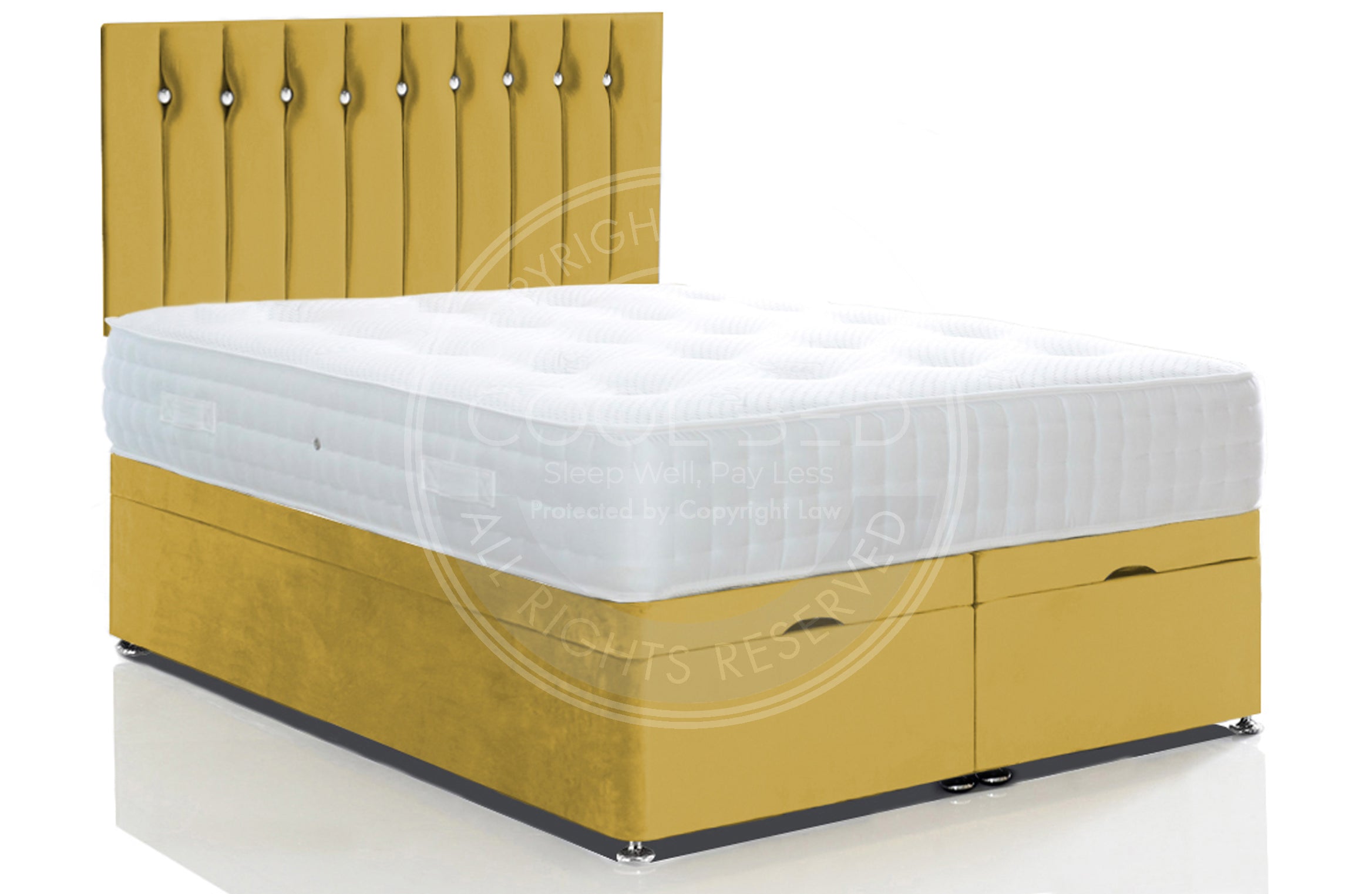 Ottoman Divan Bed with Mattress & Delight Headboard